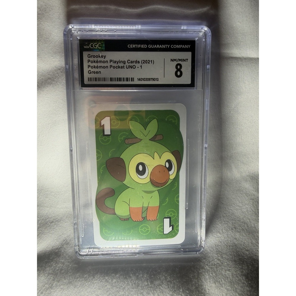 Grookey GREEN One Pokemon UNO JAPANESE Card Game Pocket Monsters Back 1